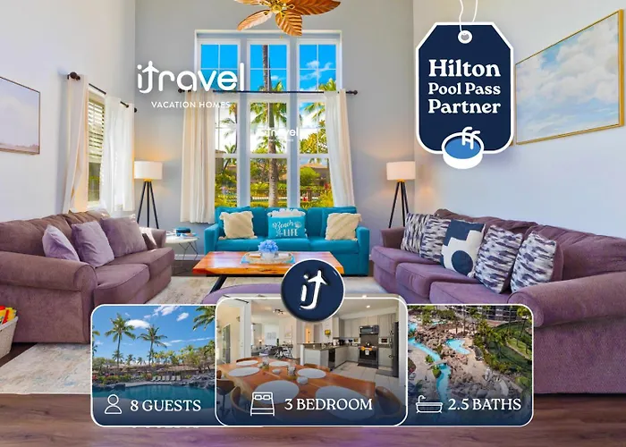 Hilton Pool Pass Included - Stylish Central Villa Mins To Beach Pool & Spa